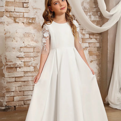 Robe princesse longue -Blanc
