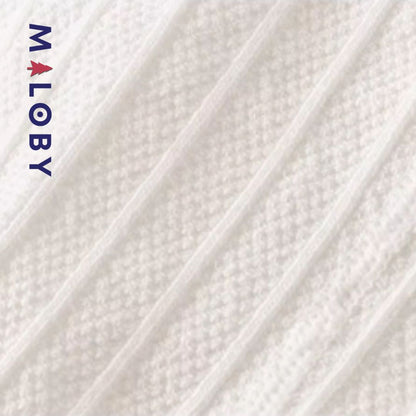 Legging côtelé fille-Blanc -robes et ensembles pour filles, bébés et garcons - MALOBY