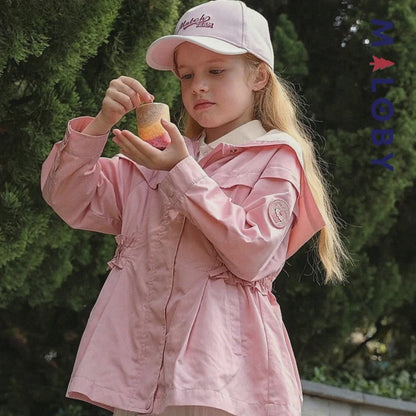 Veste mi-saison imperméable enfant fille- Rose