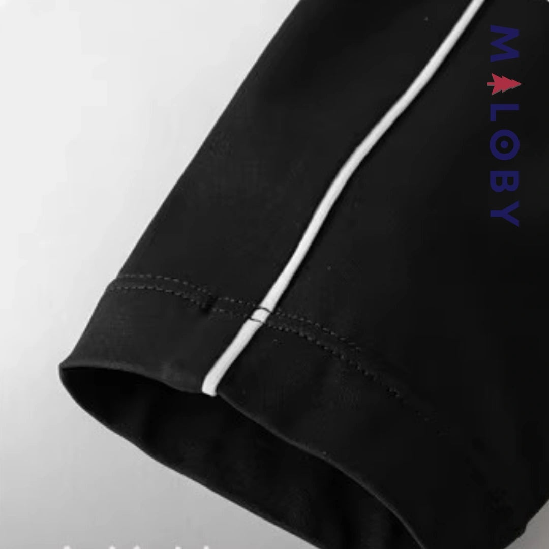T-shirt antibactérien noir pour enfants garçons de la marque MALOBY