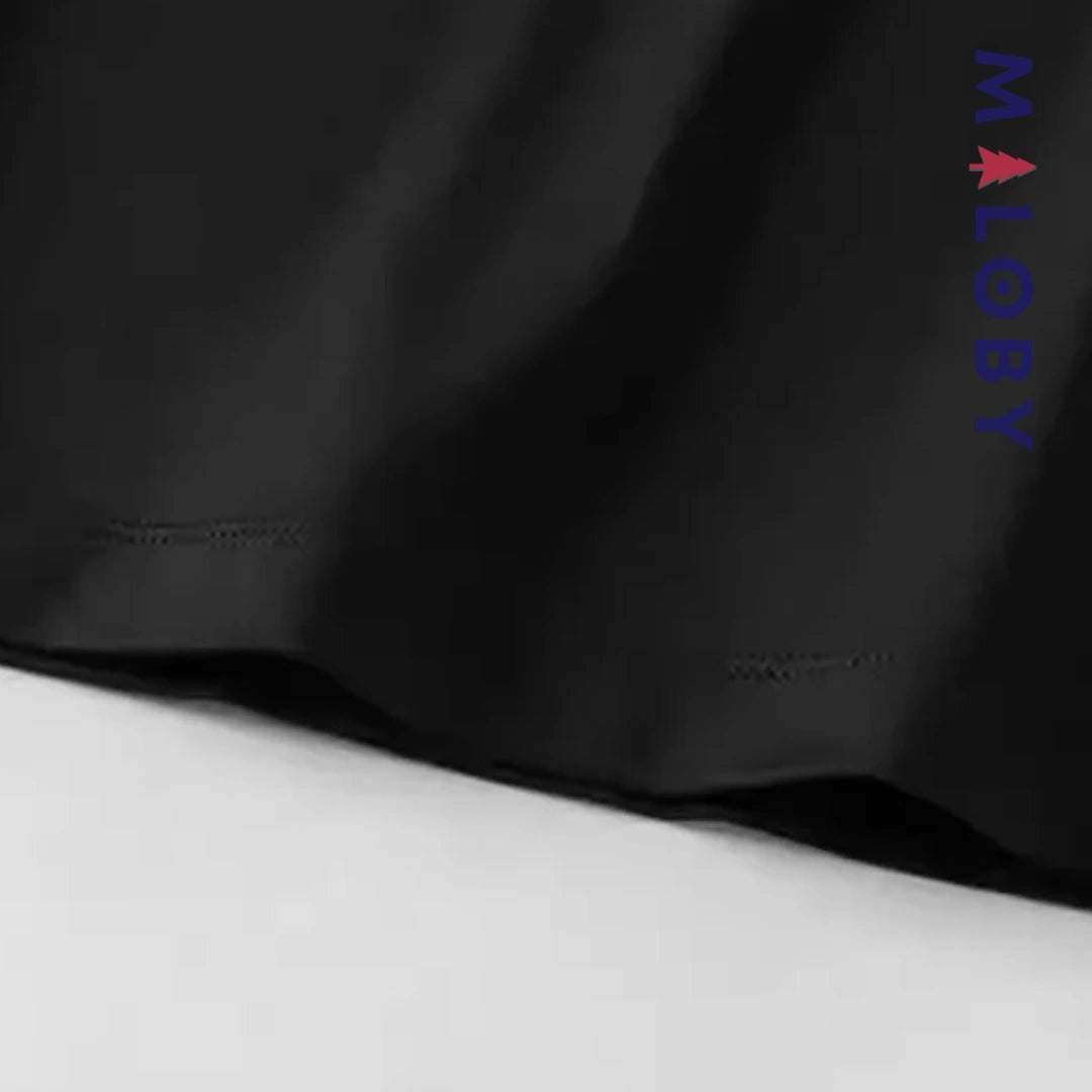 T-shirt antibactérien noir pour enfants garçons de la marque MALOBY