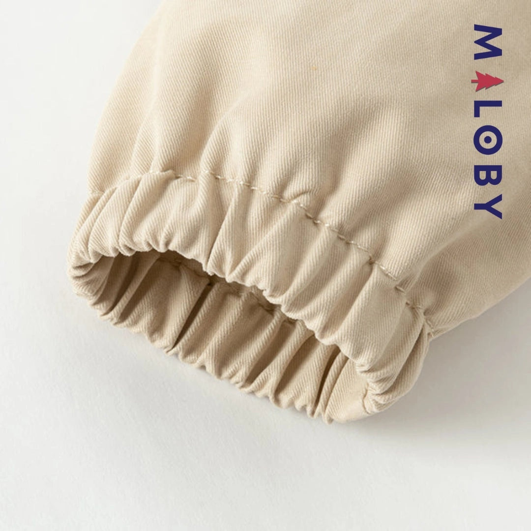 Trench à capuche beige pour enfants, élégant et confortable, idéal pour les anniversaires