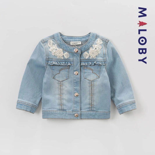 Veste en jean pour fille, confortable et anti-allergique, idéale pour les enfants