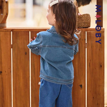 Veste en jean fantaisie enfant fille bleu de MALOBY - vêtements confortables et anti-allergiques