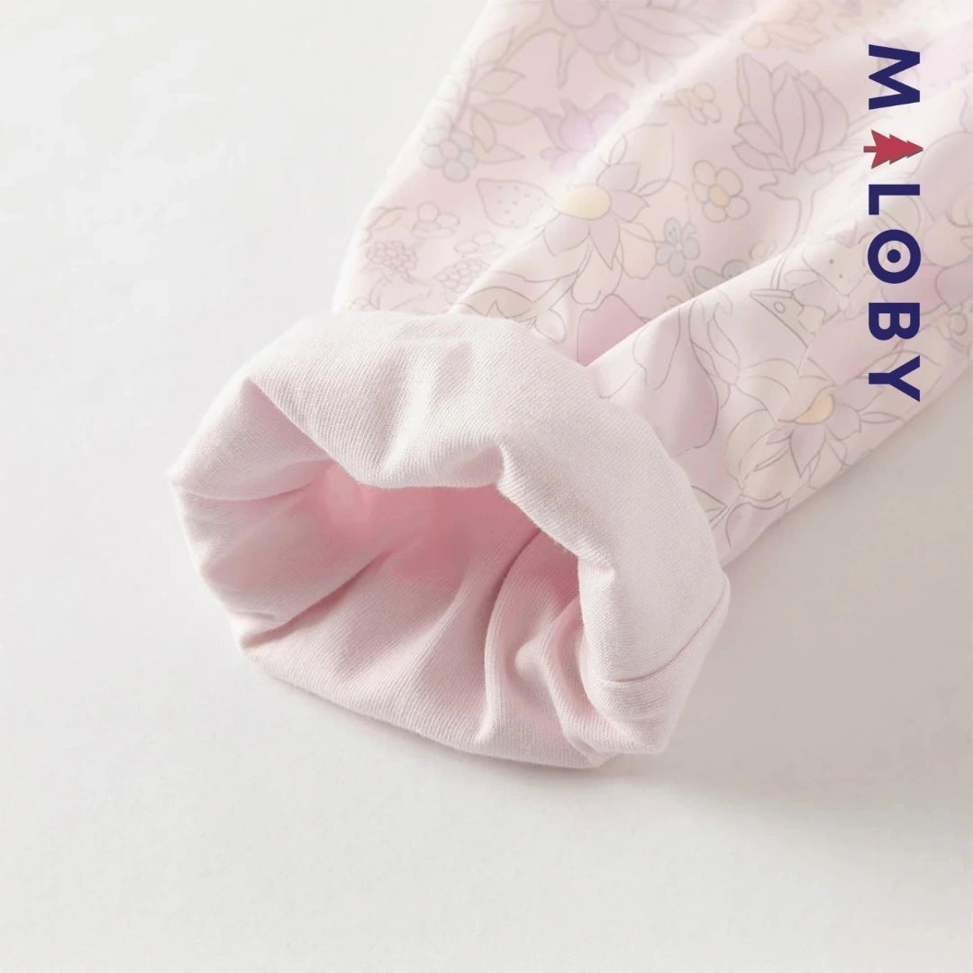 Veste mi-saison imprimé floral rose pour fille - élégante et confortable