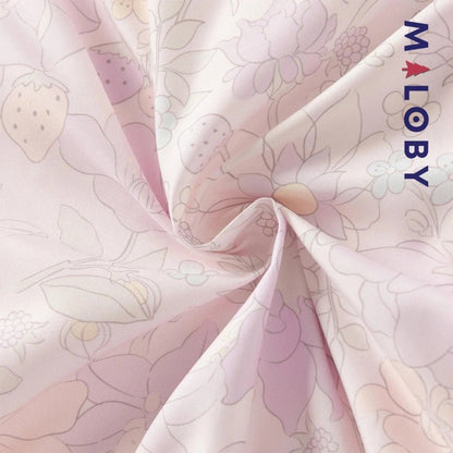 Veste mi-saison imprimé floral rose pour fille - élégante et confortable