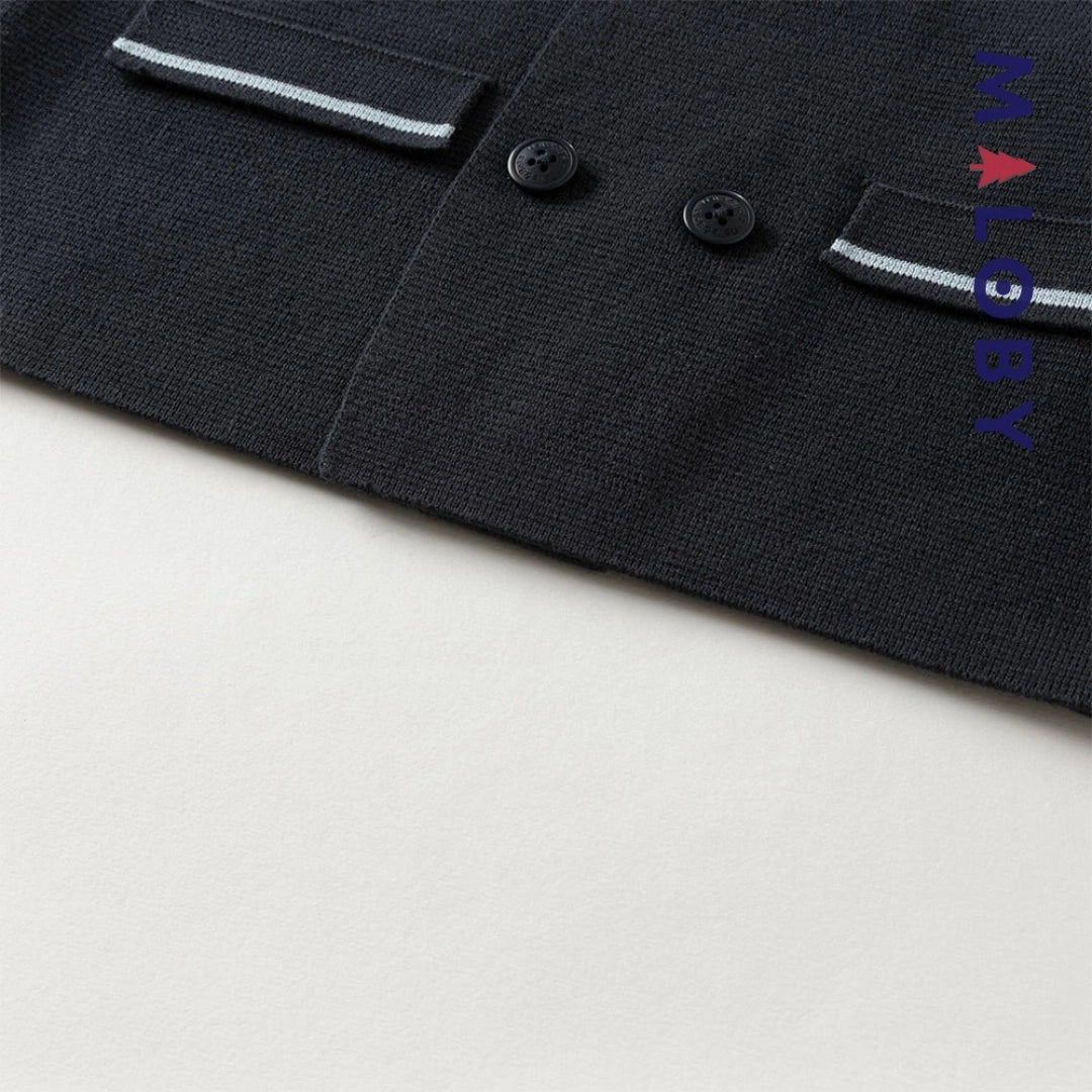 Veste en pur coton marine pour garçon, idéale pour les enfants, vêtements anti-allergiques