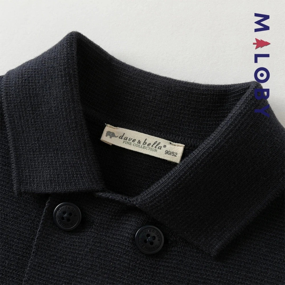 Veste en pur coton marine pour garçon, idéale pour les enfants, vêtements anti-allergiques
