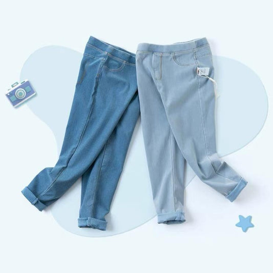 Legging en denim-Fille -robes et ensembles pour filles, bébés et garcons - MALOBY