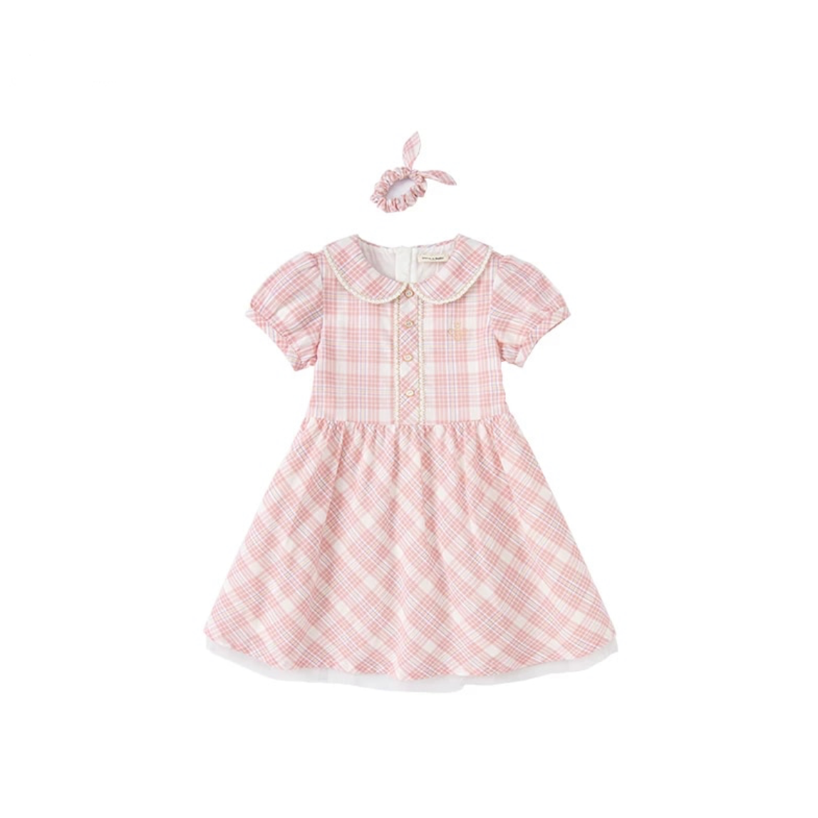 Robe à carreaux - Rose -robes et ensembles pour filles, bébés et garcons - MALOBY