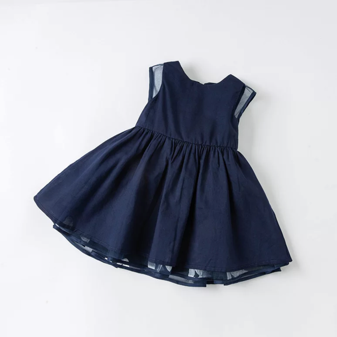 Robe en tulle - Marine Foncé -robes et ensembles pour filles, bébés et garcons - MALOBY