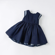 Charger l&#39;image dans la galerie, Robe en tulle - Marine Foncé -robes et ensembles pour filles, bébés et garcons - MALOBY
