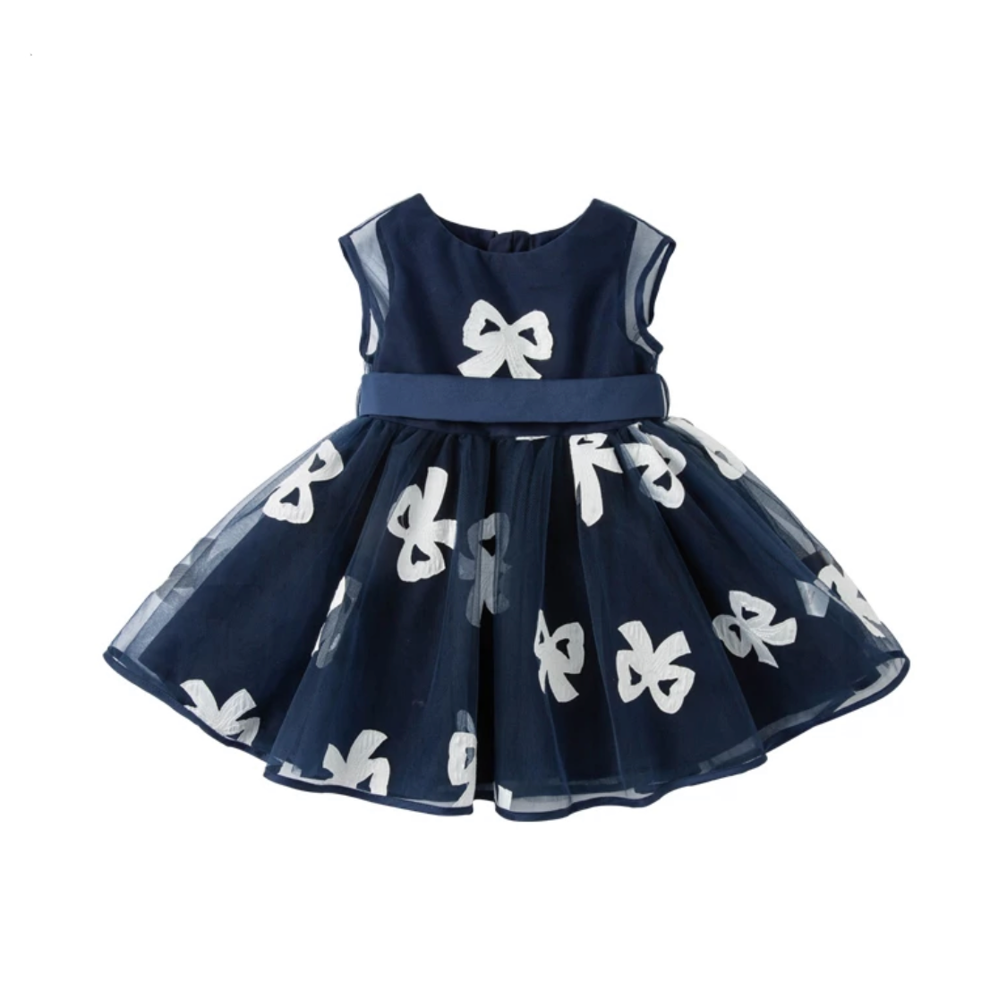 Robe en tulle - Marine Foncé -robes et ensembles pour filles, bébés et garcons - MALOBY