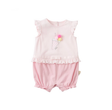 Charger l&#39;image dans la galerie, Combinaison bébé fille pur coton - Été -robes et ensembles pour filles, bébés et garcons - MALOBY
