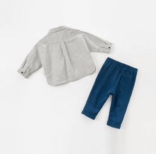 Charger l&#39;image dans la galerie, Ensemble chemise à carreaux et pantalon -robes et ensembles pour filles, bébés et garcons - MALOBY
