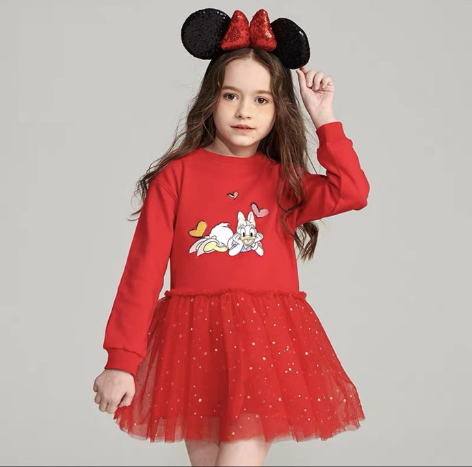 Robe fille Minnie Mouse avec Bandeau -robes et ensembles pour filles, bébés et garcons - MALOBY