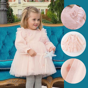 Robe de cérémonie à voile motif papillon- Fille -robes et ensembles pour filles, bébés et garcons - MALOBY