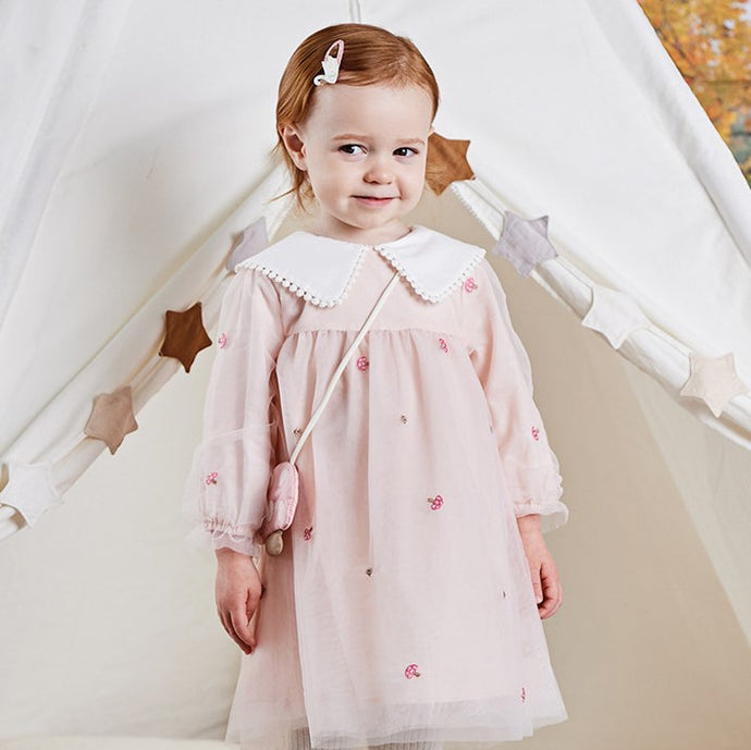 Ensemble Robe +sac petit champignon -robes et ensembles pour filles, bébés et garcons - MALOBY